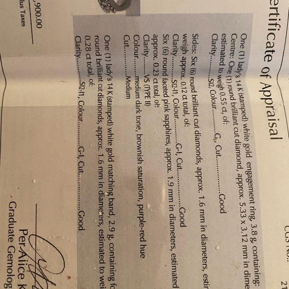 Engagement Ring with Wedding Band - Picture 4 of 5